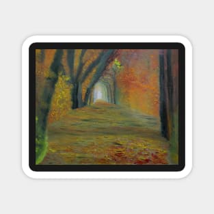 Vibrant forest by Tabitha Kremesec Magnet