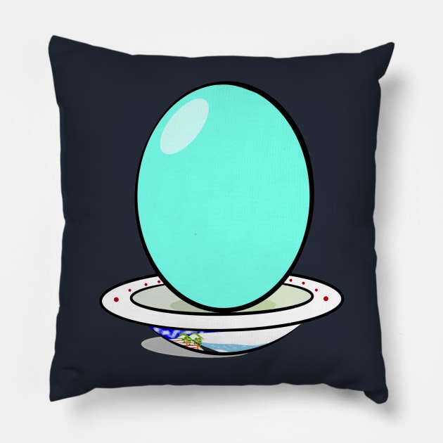 Lucky Torquoise Local Indonesian Salted Egg Pillow by Art_Ricksa