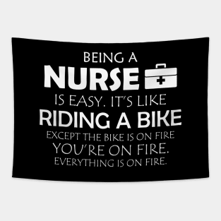 Nurse - Being a nurse is easy. It's like riding a bike Tapestry