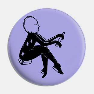 Sleep travel (black ink) Pin