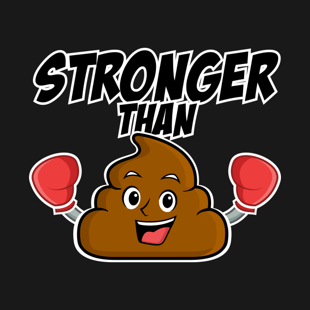 Poop Emoji - Stronger than @#@# by 2COOL Tees