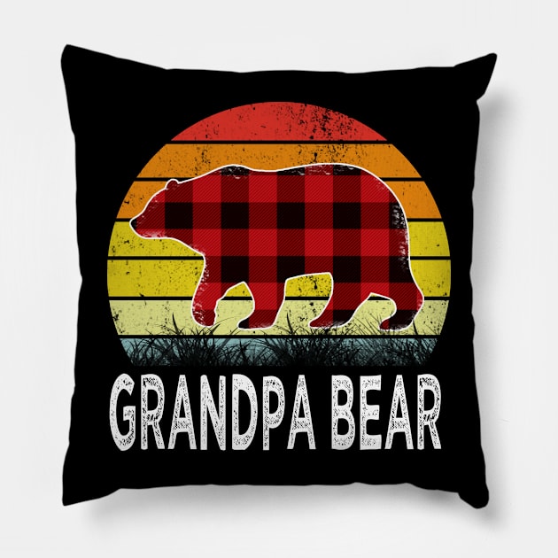 grandpa bear grandpa Pillow by Bagshaw Gravity