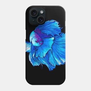 Blue Betta Fish Phone Case