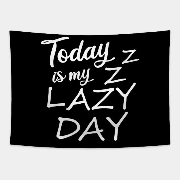 Today is my lazy day - dark background Tapestry by Perdi as canetas