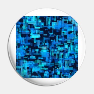 Random Crosshatch Pattern in Shades of Blue Pin