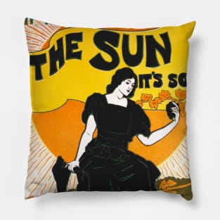 The Sun Newspaper, 1895 Pillow