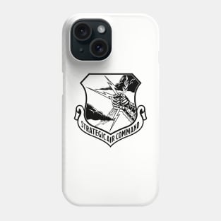 Strategic Air Command Crest Single Color Black Phone Case