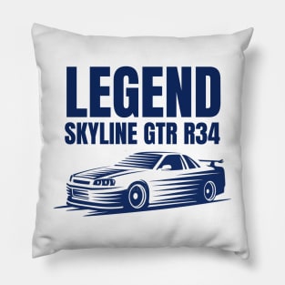 R34 Skyline GTR Pillow