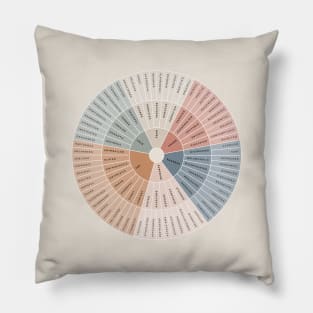 Wheel of Emotions + Feelings | British English | Junto Pillow