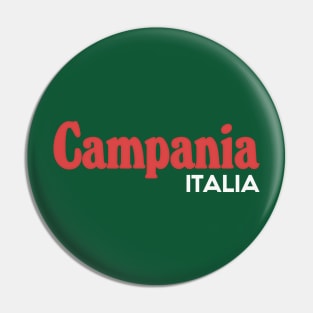 Campania // Italia Typography Region Design Pin