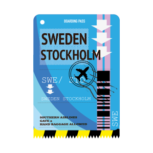 Sweden Stockholm travel ticket T-Shirt