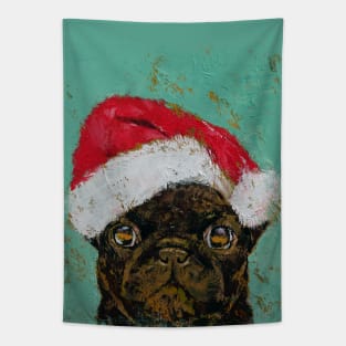 Santa Pug Tapestry