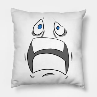 Scaredy Face Pillow