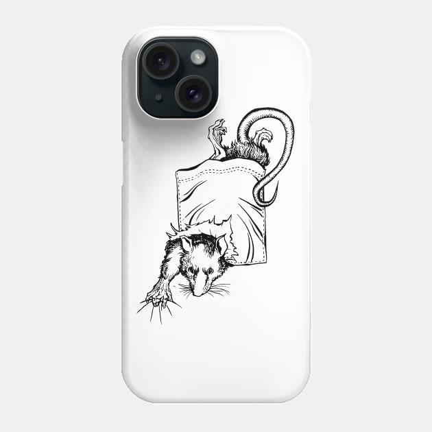 Rat in the pocket Phone Case by ORBN