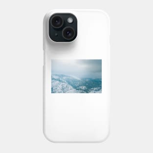 Snow on Mountains and Forest Phone Case