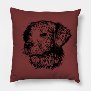 Dog Illustration Pillow