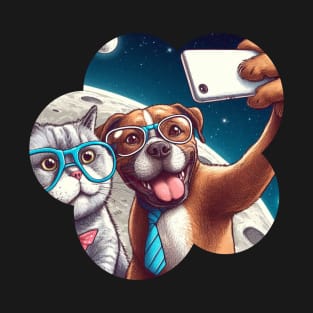 Selfie Animal Space T-Shirt