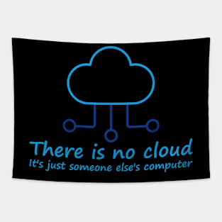 Funny Tech There Is No Cloud Tapestry