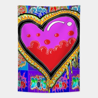 graffiti heart 23 by LowEndGraphics Tapestry