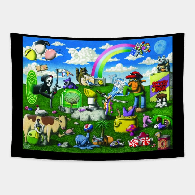 Cartoon Network Homage Tapestry by Jimmy Alonzo