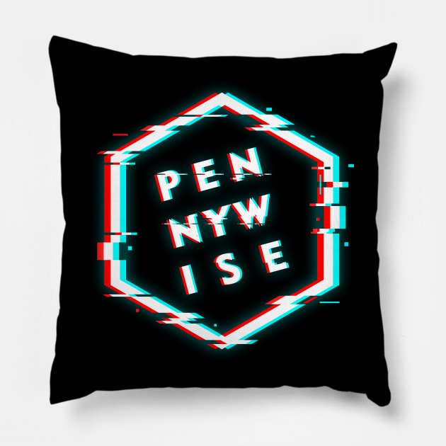 PENNYWISE POLYGON GLITCH Pillow by BELLASOUND