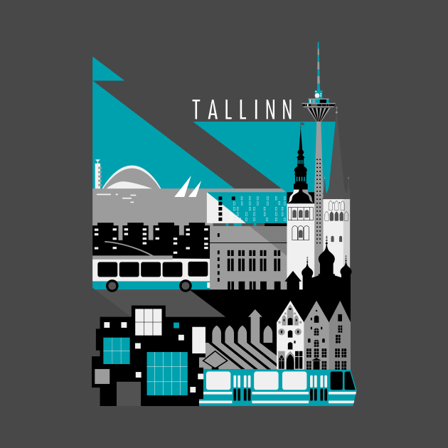 Tallinn at Night by Lab7115