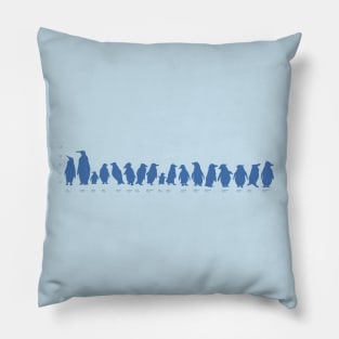 Penguin Line-up Pillow