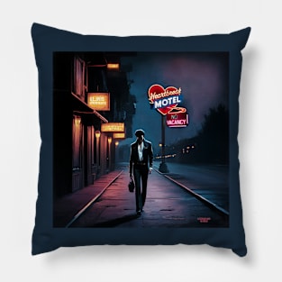 Walking down a lonely street Pillow