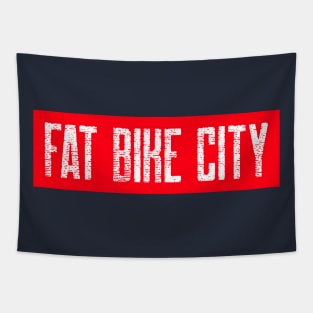 Fat Bike City Tapestry