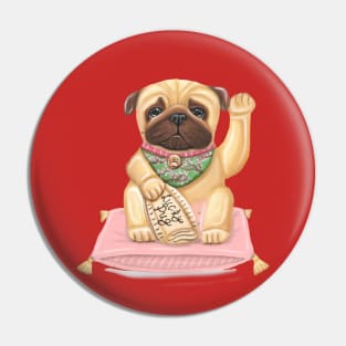 Lucky pug Pin