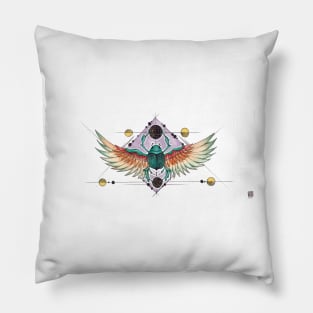 Mighty beetle - Watercolor Pillow