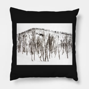 Northern Norway winter forest Pillow