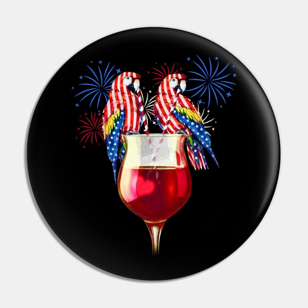 Red White Blue Wine Glasses Firework 4th Of July Pin by Kaileymahoney