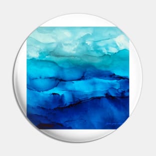 Misty Blue Mountains Pin