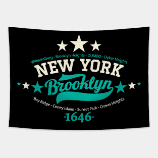 New York Brooklyn - Brooklyn Schriftzug - Brooklyn  Logo Tapestry