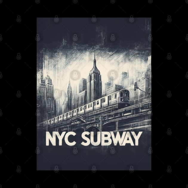 New York Noir: NYC Subway Adventure by Nysa Design