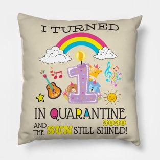 Quarantine 1st Birthday 2020 Pillow