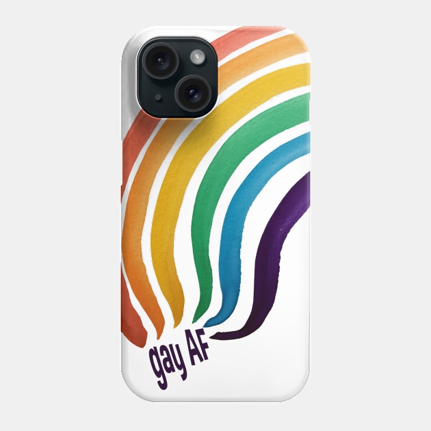 Gay AF Phone Case by Girona