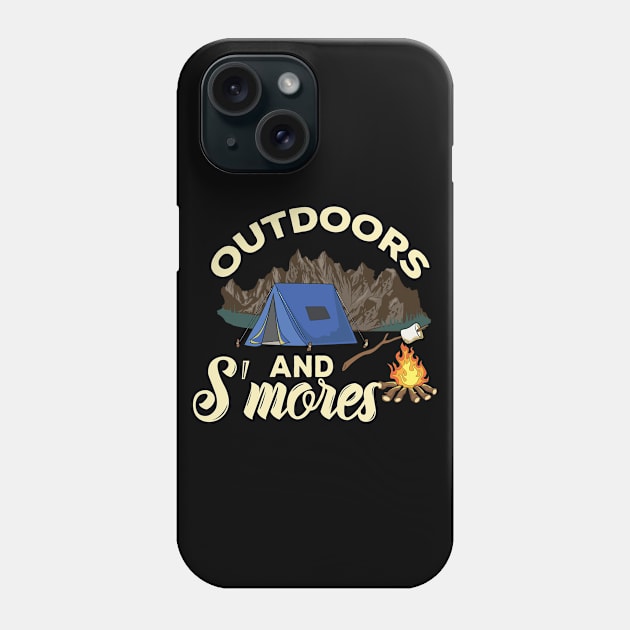 Camping Camper Smores Gift Phone Case by Shiva121