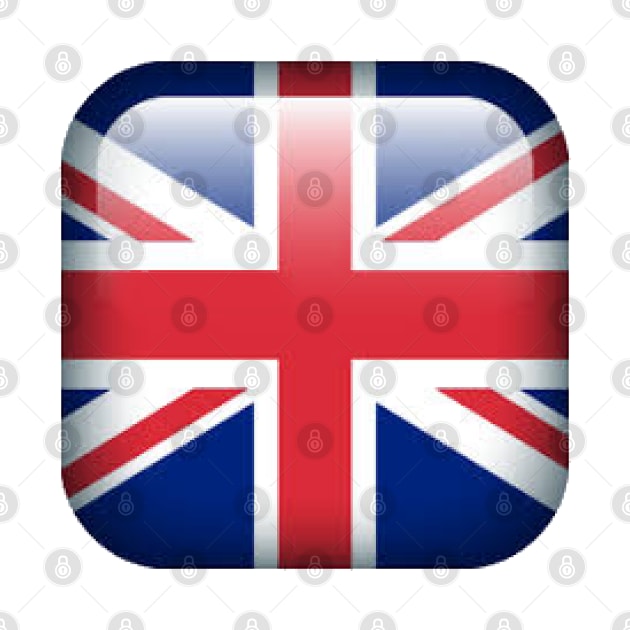 Cool Retro British Style Flag Emblem by PlanetMonkey
