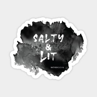 Salty and Lit - Christian Bible Mathew Verse Magnet