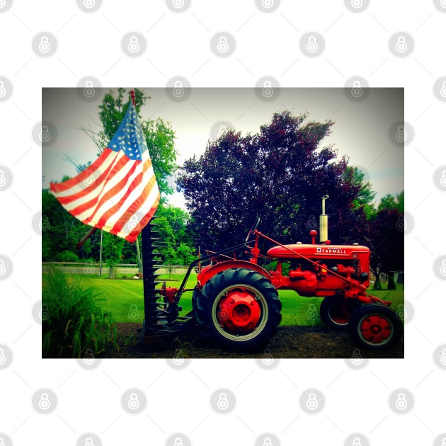 Farmall and Flag by MAMMAJAMMA