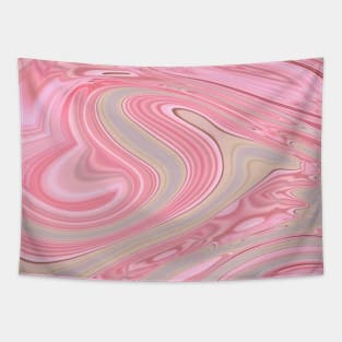 Preppy girly elegant  pink cherry blossom pink swirls Tapestry