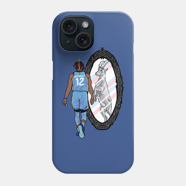 Ja morant 12 - the Goat Phone Case by Mic jr