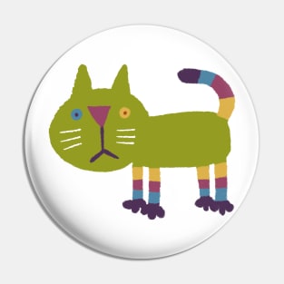 Colorful Cat Heads Pin