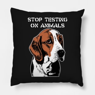 Stop Animal Testing - End Vivisection - MBR Beagles Pillow