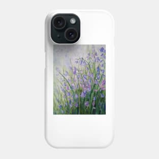 Bluebells watercolour painting Phone Case