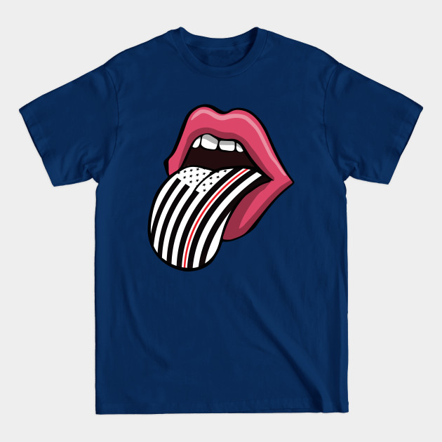 Disover Nurse Thin Line Red Lips Tongue - Nurse Gift Idea - T-Shirt