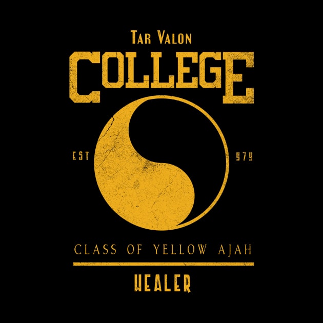 Tar Valon College Yellow Ajah Slogan and Symbol by TSHIRT PLACE
