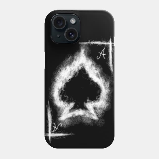 ace of spades Phone Case by NemfisArt